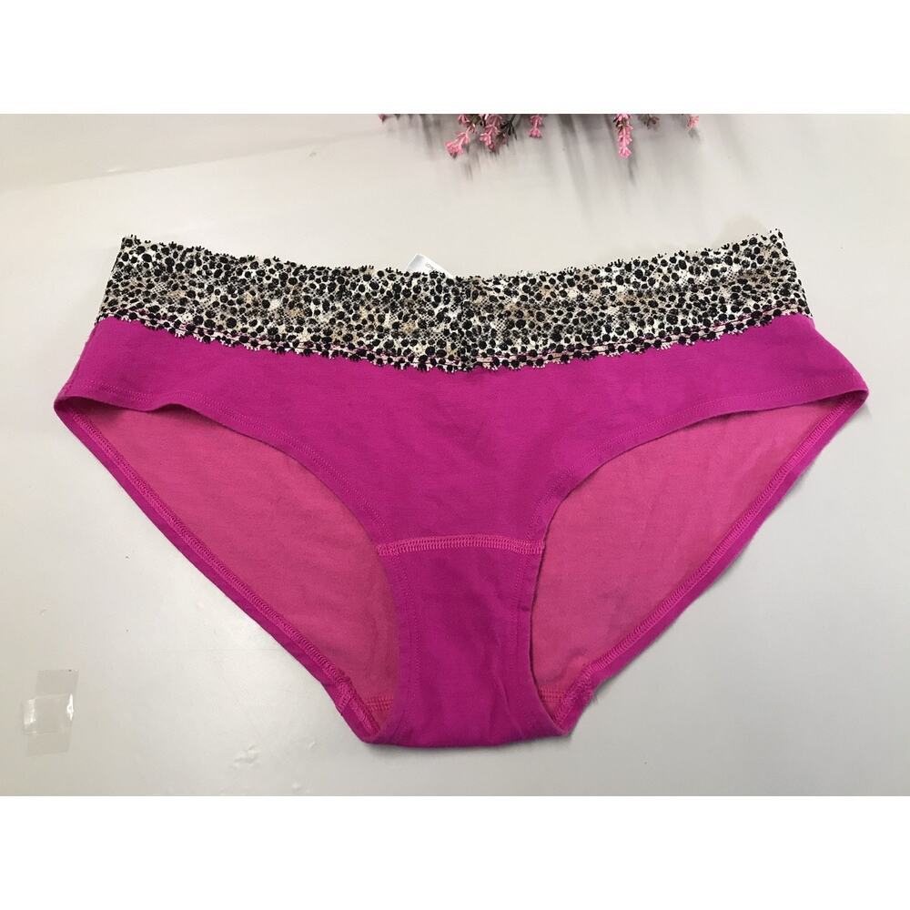 Vintage 2012 Victorias Secret Cotton Heart Logo Lingerie Hipster Panty Sz Large